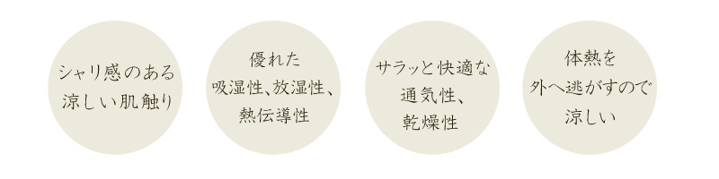 麻の特徴